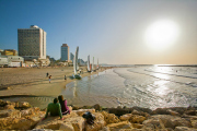 Tel Aviv shoreline Mediterranean